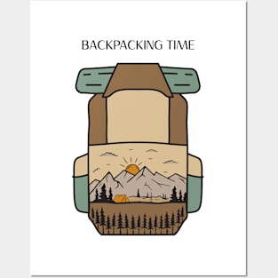 Backpacking Time Posters and Art